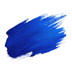 Bold, vibrant cobalt blue paint splash