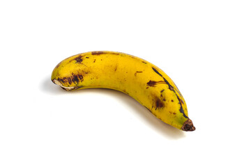 Ambon banana fruit isolated on white background