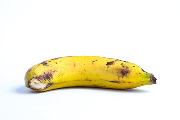 Ambon banana fruit isolated on white background