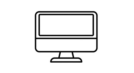 computer monitor icon, desktop screen vector, pc display symbol, technology device icon, flat screen monitor, computer screen illustration, desktop pc icon, lcd monitor vector, electronics device icon