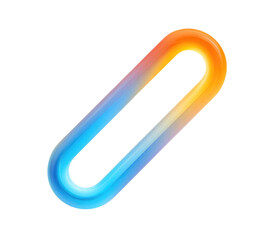 Obraz premium Colorful, stylized oval shape, gradient hues