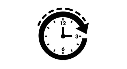 clock icon, time arrow vector, history symbol, reset clock icon, refresh time icon, update time vector, timer symbol, schedule icon, past history vector, time management icon, repeat clock symbol, clo