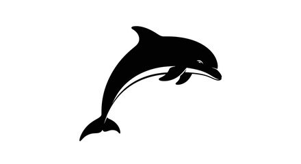dolphin, silhouette, vector, icon, marine, ocean, sea, aquatic, mammal, wildlife, design, illustration, nature, swimming, water, animal, fin, tail, jump, biology, habitat, ecology, species, fauna, tro