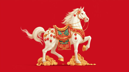 merry christmas horse