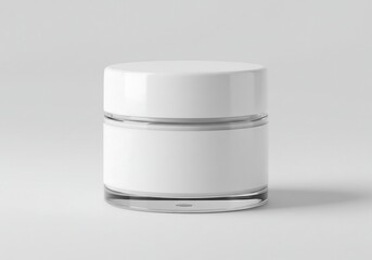 White jar isolated on white background