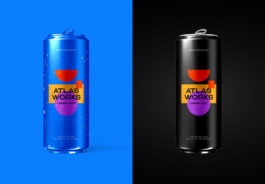 Slim Can Mockup