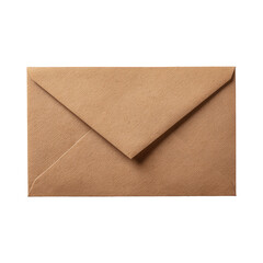 Close-up of a light brown kraft envelope