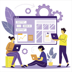 man working on laptop