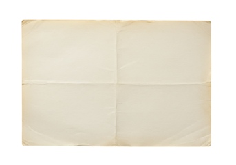 Folded beige paper texture with creases vintage antique background design element