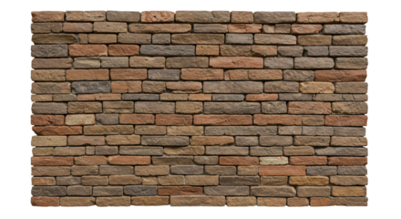 Multicolored brick wall texture background image