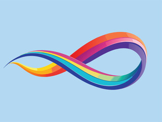 Colorful Artistic Swirl and Twist Pattern