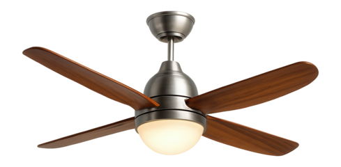 Ceiling fan with integrated light fixture