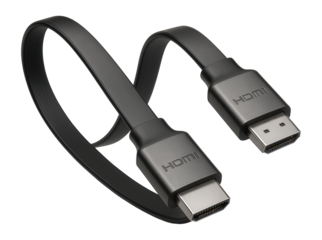 Flat HDMI cable with high-speed capability