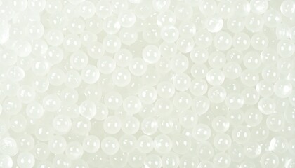 Macro Photography of Pearly Hydrogel Droplets
