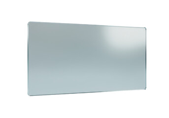 Rectangular mirror isolated on transparent background