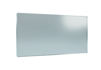 Rectangular mirror isolated on transparent background