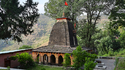 18th Century Patal Devi Temple constructed by the Chandravanshi King, located in Almora, Uttarakhand, India.