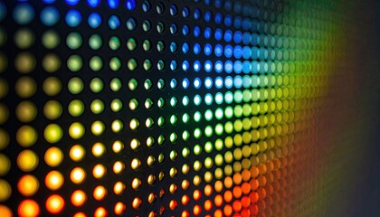 Colorful Pixelated Screen Texture Close Up