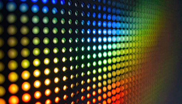 Colorful Pixelated Screen Texture Close Up