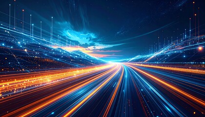 Highway of light, digital speed