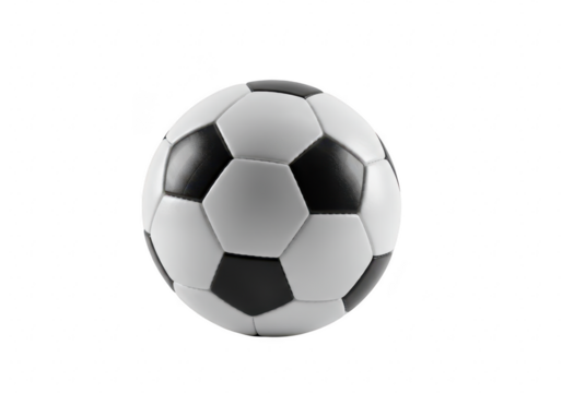 Soccer ball isolated on transparent background