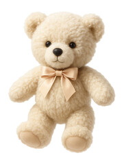 Fototapeta premium Soft bear plush with ribbon bow