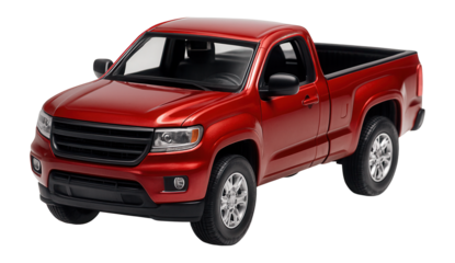 Miniature pickup truck with open bed