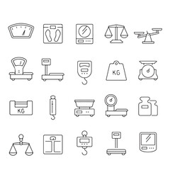 Scales Line Icons Set – Balance, Justice, Law, Measurement Symbols.Minimal outline icons of scales representing balance, justice, law, equality, weight, and fairness. Perfect for legal services, finan