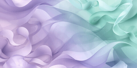 Abstract purple and blue liquid waves with a soft, flowing silk texture and light reflection pattern