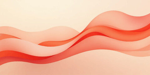 Red and orange waves in an abstract design illustrate a flowing, curved backdrop with a light and stylish pattern