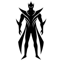 Inspired Figure Silhouette Vector, Motivation Human Shape, Bold Creative Icon, Empowered Person Clipart