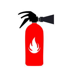 Fire Extinguisher Red - Black Plain icon