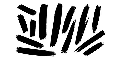 Vector illustration of hands in various poses with fingers and palms in black silhouette style