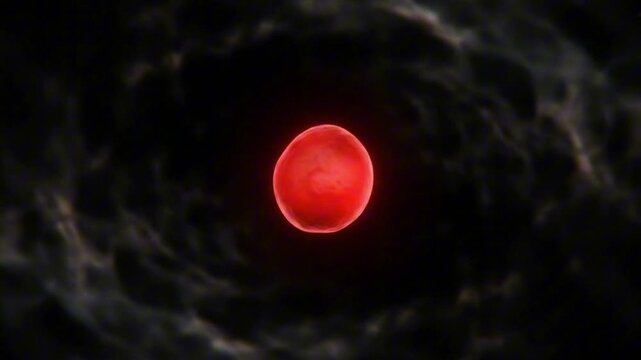 Red orb with dark surrounding smoky cloud