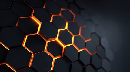 Abstract geometric hexagon pattern background