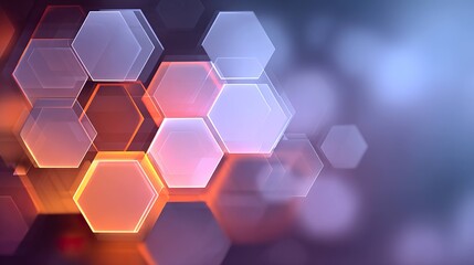 Abstract hexagon background design