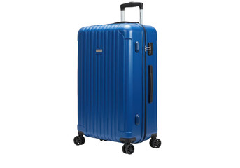 Blue suitcase isolated on transparent background