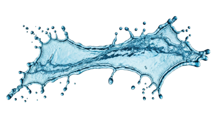 Isolated water splash