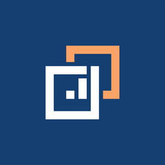 Overlapping Frames Data Growth Logo