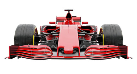 Obraz premium Isolated Red Formula One Car