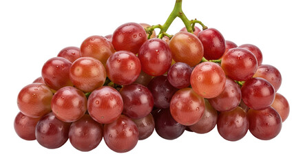 Isolated Red Grapes Bunch