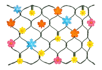 LED net lights with seasonal themes