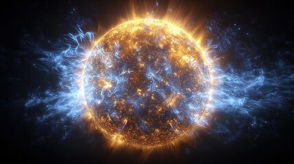 Dynamic Solar Flare Erupting from a Cosmic Sun with Radiant Energy Effects
