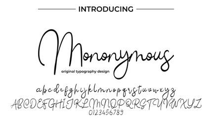 Mononymous - Elegant Script Font for Smooth Handwritten Design and Creative Typography