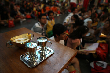 Catholic mass. .   Madrid. Spain.