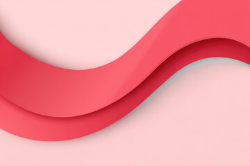 Abstract pink and coral wave design