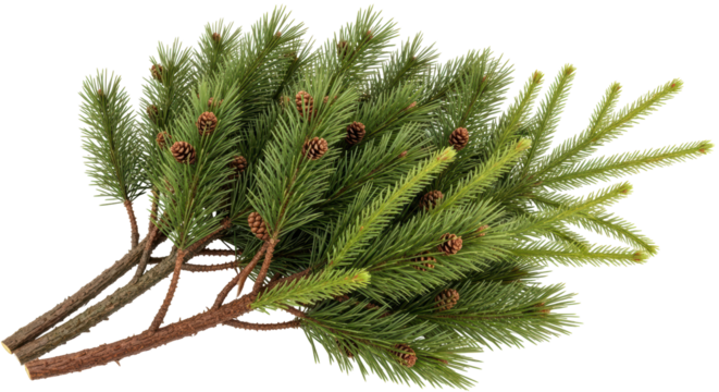 Isolated Pine Branch