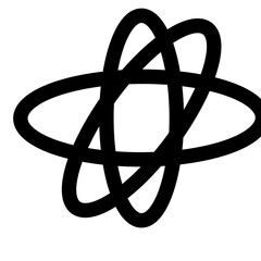 peace symbol on black background