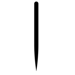 black mascara isolated on white background