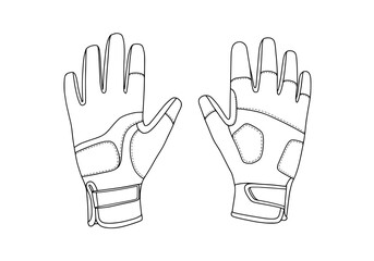 Obraz premium Durable gloves, protective gear for enhanced grip and safety during outdoor activities or intense workouts